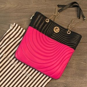 Henri Bendel Quilted No.7 Tote Bag chain straps
